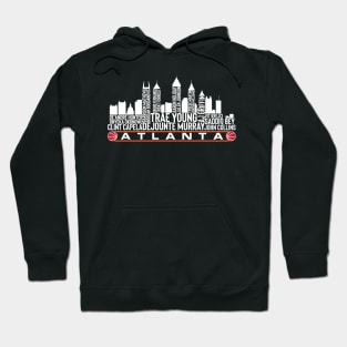 Atlanta Basketball Team 23 Player Roster, Atlanta City Skyline Hoodie